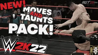 AGT - WWE 2K22 | MOST WANTED PACK DLC - ALL New Moves & ALL New Taunts! (OVER 20 NEW MOVES!)