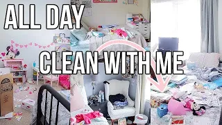 ULTIMATE WORKING MOM CLEANING ROUTINE | ALL DAY CLEAN WITH ME | REAL LIFE HOUSE CLEANING MOTIVATION