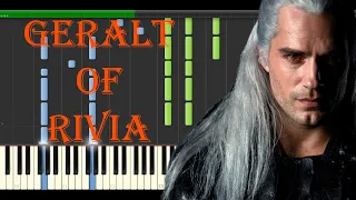 The Witcher - Geralt of Rivia (Main Theme) | Piano tutorial