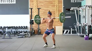 Hang Power Clean Below the Knee