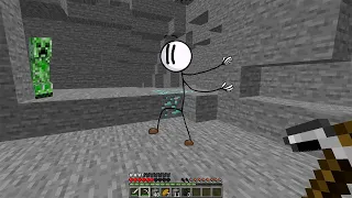 Minecraft but henry stickmin distracts me at the wrong time (henry stickmin distraction dance meme)