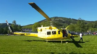 Hubschrauberflug,  Hubschraubertyp, Bell 212,gefilmt mit DJI