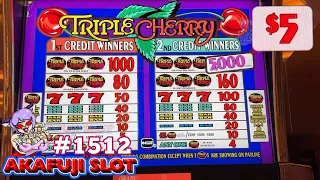 Vegas Slots①😱 Triple Cherry Slot, Triple Golden Panther, 2x3x4x5x  Super Times Pay 赤富士スロット ラスベガス カジノ