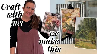 Craft With Me Spring Inspired Clipboard with Decoupage and Art Prints