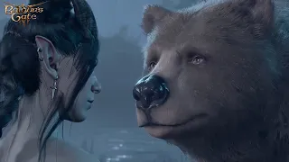 Baldur's Gate 3 - Halsin BEAR Romance Scene FULL