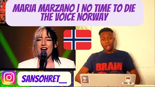 Maria Marzano | No time to die Billie Eilish | Blind Auditions | The Voice Norway | REACTION