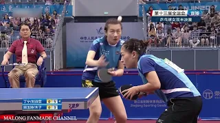 Ding Ning/Liu Shiwen vs Mu Zi/Gu Yuting | Chinese National Championships 2017