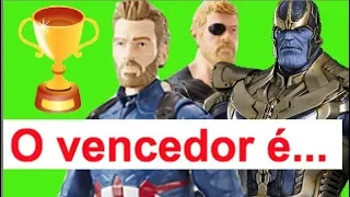 Finalmente o VENCEDOR !  Desafio SORTEIO um boneco novo IRADO Guerra Infinita Capitão América ou ...