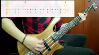 Foo Fighters - Everlong (Bass Only) (Play Along Tabs In Video)