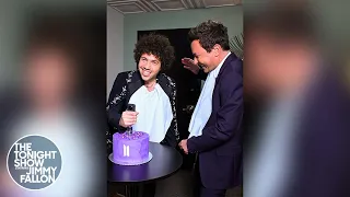 benny blanco and Jimmy Fallon Enjoy a BTS Cake | The Tonight Show Starring Jimmy Fallon