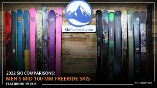 2022 Men's Mid-100 Freeride Ski Comparison with SkiEssentials.com