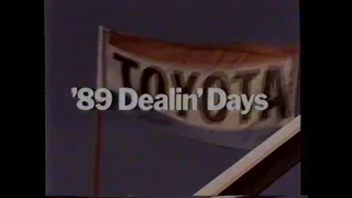 1989 Toyota "We've got the jump - '89 Dealin' Days" TV Commercial