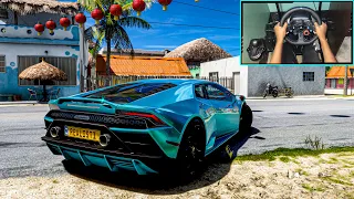 Lamborghini Huracan Evo - Forza Horizon 5 Realistic Driving | Logitech G29 Gameplay