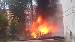 Пожар в Бердске