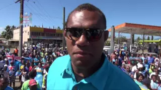 FIJI 7S TEAM MARCHED THROUGH LABASA TOWN