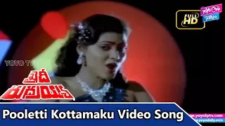 Pooletthi Kottamaaku Video Song | Khaidi Rudraiah Telugu Movie | Krishna | Sridevi | YOYO TV Music