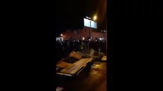 Standard vs Feyenoord, Standard hooligans fight police
