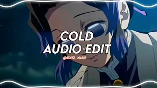 Cold - Maroon 5 ft. future (audio edit)