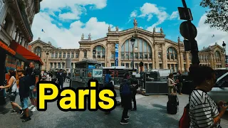 Paris Walk | Street city center walk | Paris walking tour- 4k