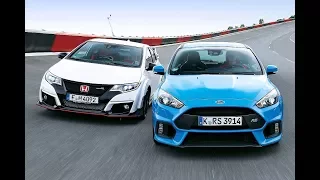 Honda Civic Type R vs Ford Focus RS