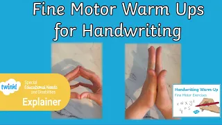 Fine Motor Warm Ups for Handwriting