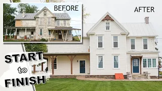 HISTORIC 1900 Farmhouse Restoration! 👉🏻 (start to finish)