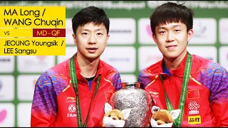 [20190425] ITTV | MA Long / WANG Chuqin vs Lee Sangsu/Jeoung Youngsik | MD-QF | Full Match