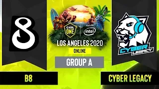 Dota2 - Cyber Legacy vs. B8 - Game 3 - Group A - EU/CIS - ESL One Los Angeles