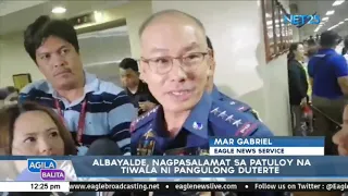 Albayalde , nagpasalamat sa patuloy na tiwala ni Pangulong Duterte