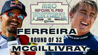 Italo Ferreira vs Matthew McGillivray | MEO Rip Curl Pro Portugal 2024 - Round of 32 Heat Replay