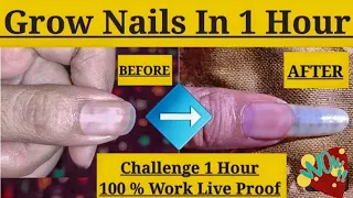 How to Nails Growth In 1 Hour Challenge |How to grow nails fast#Nails Growth Tips#ai