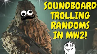 SOUNDBOARD TROLLING RANDOMS IN MW2! (HILARIOUS)