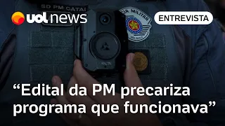 Tarcísio cumpre promessa de campanha e acaba com câmeras de PMs, diz Fórum de Segurança Pública