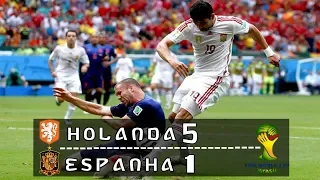 Espanha 1 x 5 Holanda   melhores momentos HD 720p Copa do Mundo Brasil 2014