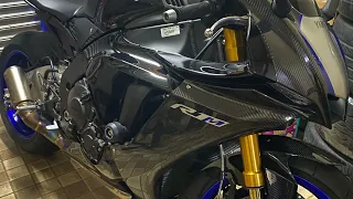 2020 Yamaha YZF R1M on SC Project Full Titanium Exhaust sound check