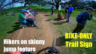 East Bay Mountain Biking - Hikers galore!