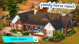 Family Horse Ranch 🐴 || Speed Build || The Sims 4: Horse Ranch