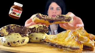 NUTELLA FRENCH TOAST & COOKIES | MUKBANG | ASMR