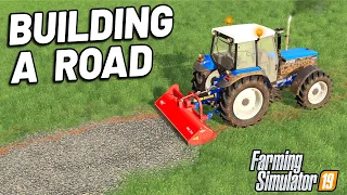 BUILDING A NEW FARM ROAD | Sandy Bay Farming Simulator 19 - Episode 20