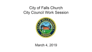 City Council Work Session - March 4, 2019
