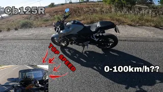 Honda Cb125R 0-100km/h | TOP SPEED!!!