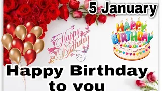 5 January Happy Birthday status