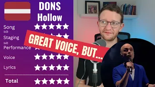 REACTING to Dons - Hollow - Latvia EUROVISION 2024