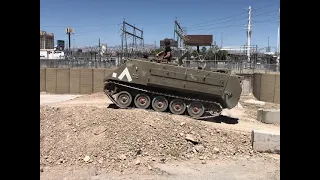 M113A2 driving experience in Las Vegas.