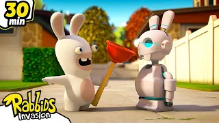 Compilation 30 min Undercover Rabbid | RABBIDS INVASION | New Episodes | Cartoon For Kids