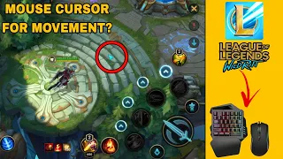 TUTORIAL FOR MOUSE CURSOR MOVEMENT ON LEAGUE OF LEGENDS WILD RIFT WITH MOUSE AND KEYBOARD