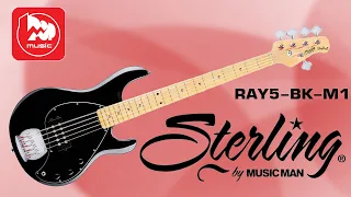 Бас-гитара 5 струн STERLING RAY5 BK M1 (аналог Music Man)
