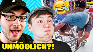 2 YOUTUBER DÜRFEN NICHT LACHEN! - REAKTION (DOPPEL FACECAM)