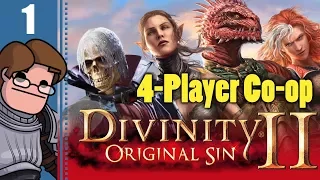 Let's Play Divinity: Original Sin 2 Four Player Co-op Part 1 - Fane, Sebille, Lohse, and Red Prince