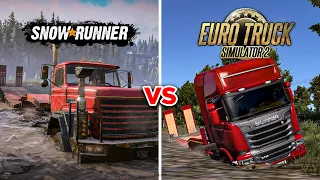 Euro Truck Simulator 2 vs SnowRunner - Which is Best?